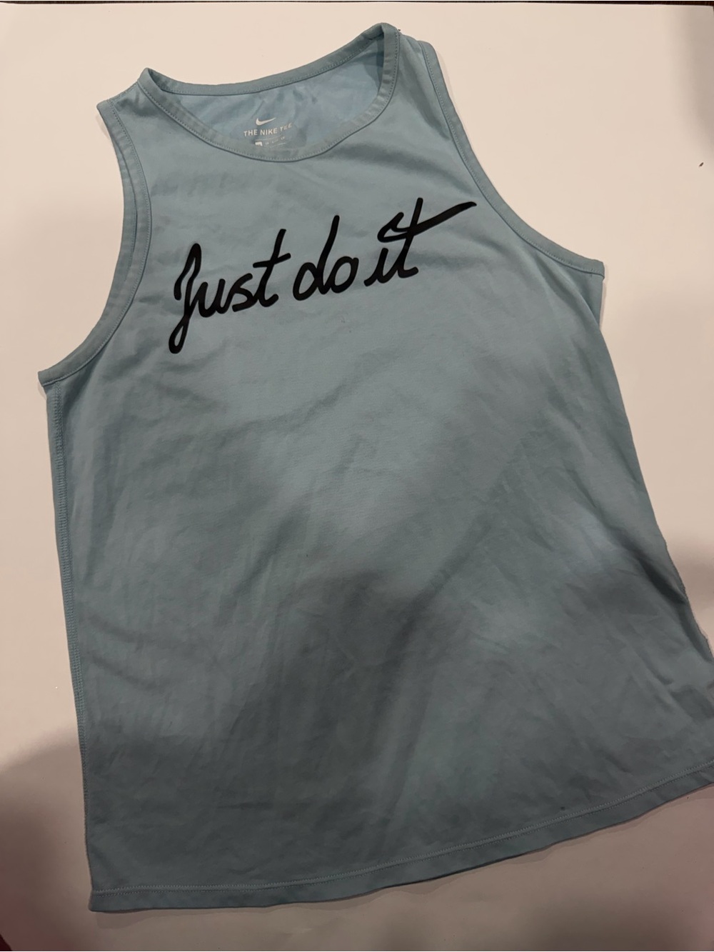 Nike Women’s ' Light Blue 'Just Do It' Tank Top